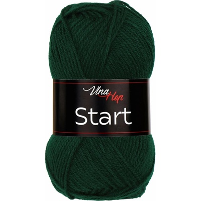Pletací příze Vlna-Hep START 41234 tmavě zelená, klasická, 50g/150m