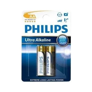 Philips LR6E2B-10 Batteries PHILIPS Ultra alkaline AA LR6 BLISTER OF 2 (LR6E2B/10)