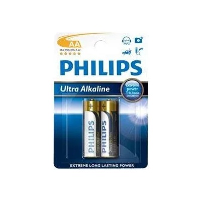 Philips LR6E2B-10 Batteries PHILIPS Ultra alkaline AA LR6 BLISTER OF 2 (LR6E2B/10)