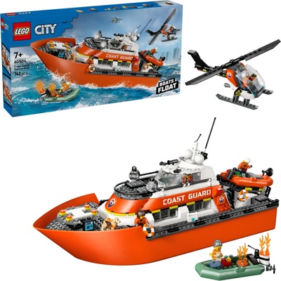 LEGO® City 60504 Záchranný čln pobrežnej hliadky a vrtuľník
