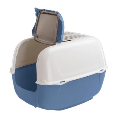 Ferplast Prima Cabrio - Закрита котешка тоалетна с филтър против миризми, 52, 5 / 39, 5 / 38 см