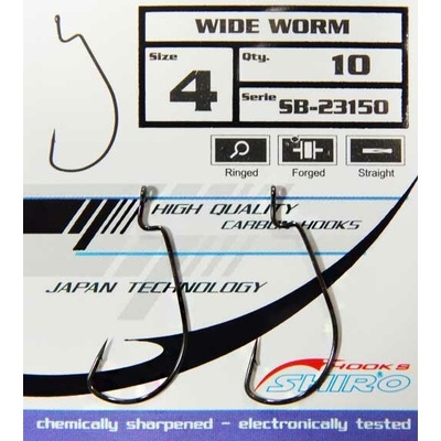 SHIRO Wide Worm očko vel.4 10 ks