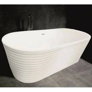 Inter Ceramic Самостоятелна вана Inter Ceramic, матово бял акрил, 165x74 см (LB1986MW)