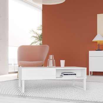 Forte Холна маса three, бяла (cftt5168-m731)