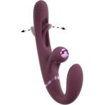 You2Toys Вибриращо страплес дилдо с подвижен пръст Javida