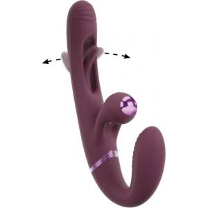 You2Toys Вибриращо страплес дилдо с подвижен пръст Javida