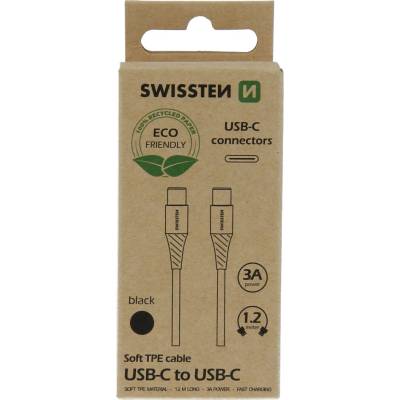 Swissten 71506300ECO USB-C / USB-C ECO černý