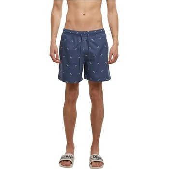 Urban Classics Бански гащета Urban classics Embroidery swimming shorts - Blue (Vintage Blue / Frost Mint)
