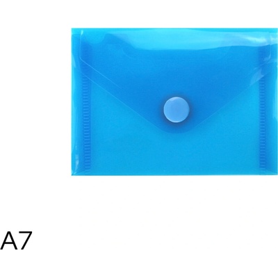 LUMA Obal spisový s klopou a drukem A7 LUMA, modrý