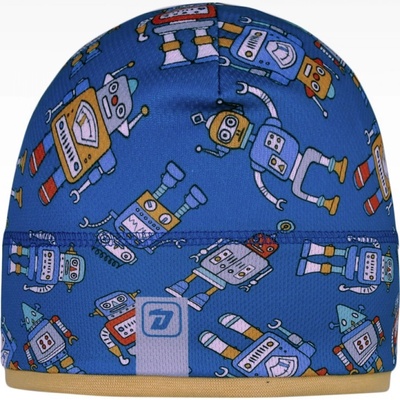 Dráče chlapecká čepice Cyril 70 modrá robot modrá