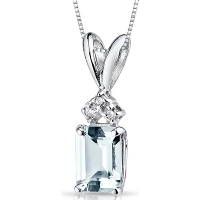Eppi Zlatý prívesok s akvamarínom a diamantmi Edlin P32519