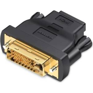 Vention Преходник Vention, DVI 24+1 Мъжски към HDMI Женски, Екраниран, Позлатени конектори - ECDB0 (ECDB0)