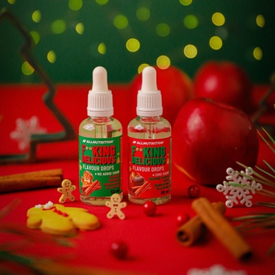 Allnutrition Fitking Delicious Flavour Drops 50 ml Pečené jablko škorica