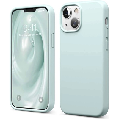 elago Soft Silicone Case - силиконов (TPU) калъф за iPhone 13 mini (зелен)