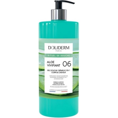 Doliderm Душ гел 2 в 1 Aloe Vivifiant 06, 1000 ml