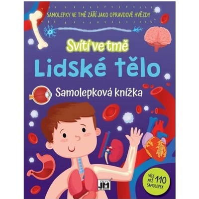 Samolepková svietiaca knižka Ľudské telo 110
