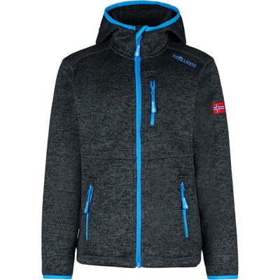TROLLKIDS Детско поларено яке Trollkids Kid's Jondalen Jacket XT Fleece jacket - Anthracite / Medium Blue - размер 98 (EU) (703-2541-0112)