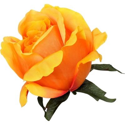 HLAVA RUŽA ORANŽOVÁ PRIEM:8CM BAL:12CM
