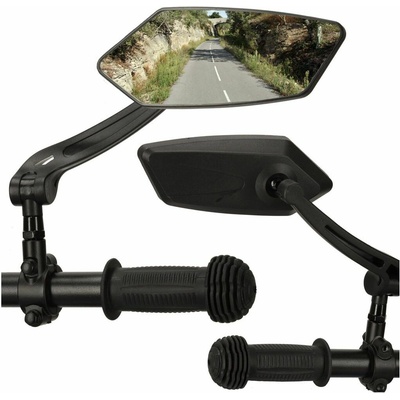 KIK Bike Mirror zpětné zrcátka na řídítka pro kolo, nastavitelné (2 ks)