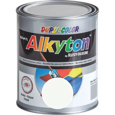 Rust Oleum Alkyton RAL 9003 signálna biela polomat, hladký polomat obsah 0,75l