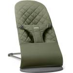 BabyBjörn Бебешки шезлонг BabyBjorn - Bliss, Woven Classic Quilt, Dark Green (1814-006046) - ozone