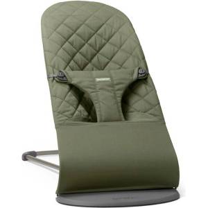 BabyBjörn Бебешки шезлонг BabyBjorn - Bliss, Woven Classic Quilt, Dark Green (1814-006046) - ozone