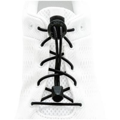 Lock Laces Solid Дължина на връзките: 120 см / Цвят: черен