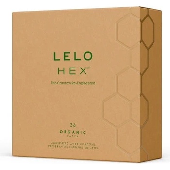Lelo Hex 36 бр. Органик презервативи с L-arginine Lelo Hex Organic