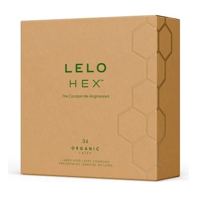 Lelo Hex 36 бр. Органик презервативи с L-arginine Lelo Hex Organic