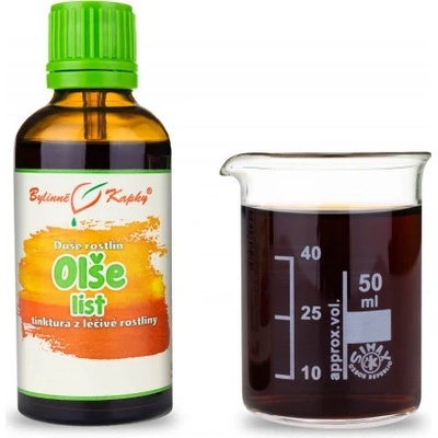 Bylinné kapky Jelša list kvapky Duša rastlín tinktúra 50 ml