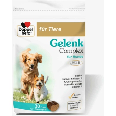 Doppelherz Gelenk Complex žvýkací tablety pro psy 30 tbl 95 g