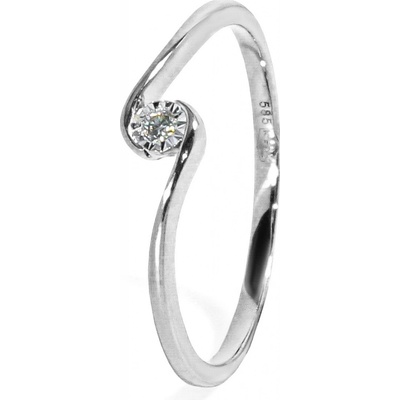 Blink-Blink Diamantový prsteň z bieleho zlata 1322BDG
