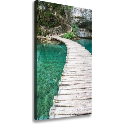 Vertikálny foto obraz na plátne Plitvické jazerá 50x100 cm