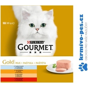Gourmet Gold Mltp kočka paštiky 8 x 85 g