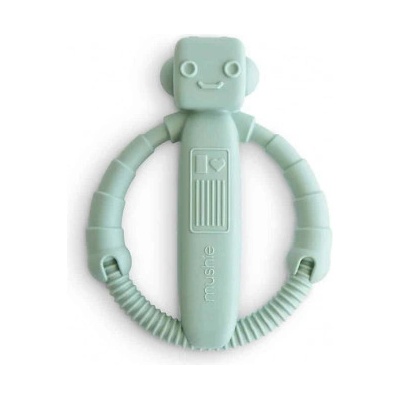 Mushie hryzadlo s hrkálkou mushie robot cambridge blue