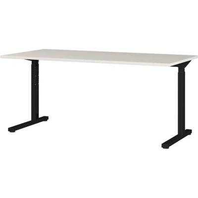 Sconto Písací stôl ORFI svetlosivá/čierna, šírka 160 cm 80 x 160 x 80