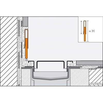 Schlüter SPRA23EB140 Stenová lišta nerez 1,4 m