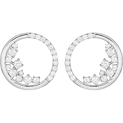 Silver Cat Nežné strieborné náušnice so zirkónmi Beauty SC652