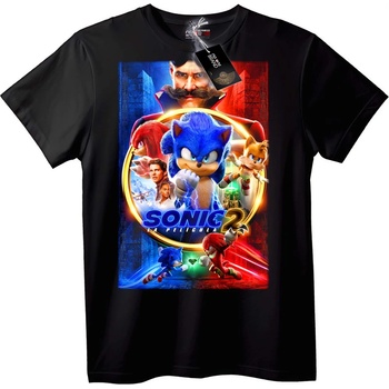 NOONEBRAND Тениска Sonic 2 филмът - 6XL, Black
