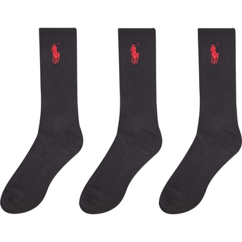 Ralph Lauren Чорапи Polo Ralph Lauren Men's 3 Pack Crew Socks - Polo Black