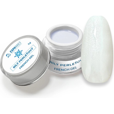 Expa nails expanails uv gel french white francie bílý perleťový 15 g