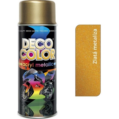 Deco color Metallic - Sprej metalíza lesklá zlatá 400ml