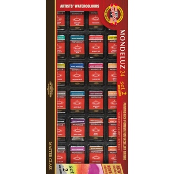 KOH-I-NOOR Mondeluz Set Комплект акварелни бои 24 бр (01636S2403KS)