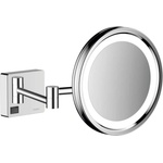Hansgrohe AddStoris - Стенно козметично огледало с LED осветление, хром 41790000 (41790000)
