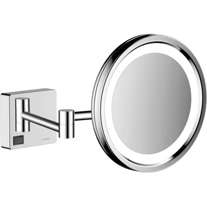 Hansgrohe AddStoris - Стенно козметично огледало с LED осветление, хром 41790000 (41790000)