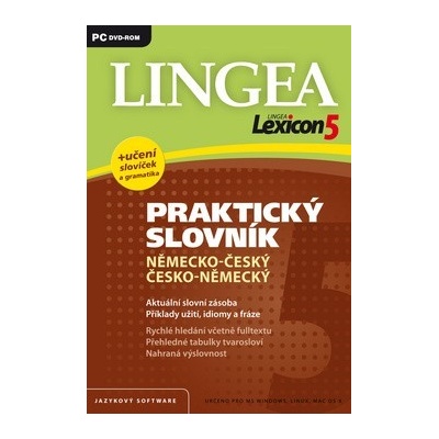 Lexicon 5 Praktický slovník Německo-český, Česko-německý, Jazykový software