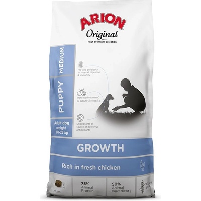 Arion Original Growth Puppy Medium Chicken Rice 12 kg