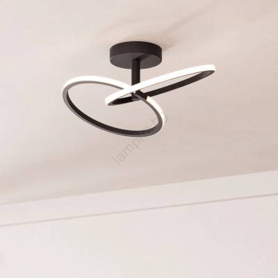 EGLO 902144 - LED плафон CONGIUNTI LED/12W/230V 2700/4000/6500K черен (EG902144)