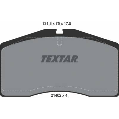 TEXTAR Sada brzdových platničiek kotúčovej brzdy 2140201