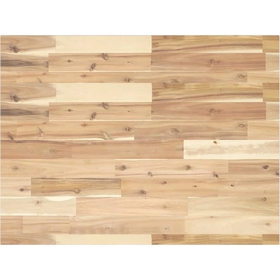 vidaXL Плот за баня, необработен, 100x60x2 см, масивно дърво акация (3279668)